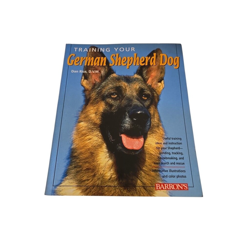 Training Your German Shepherd Dog Book Barron's Series Paperback